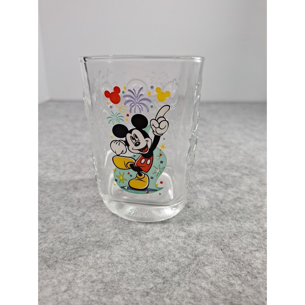 Walt Disney World 2000 Celebration Glass Mickey Mouse McDonalds 4.5"